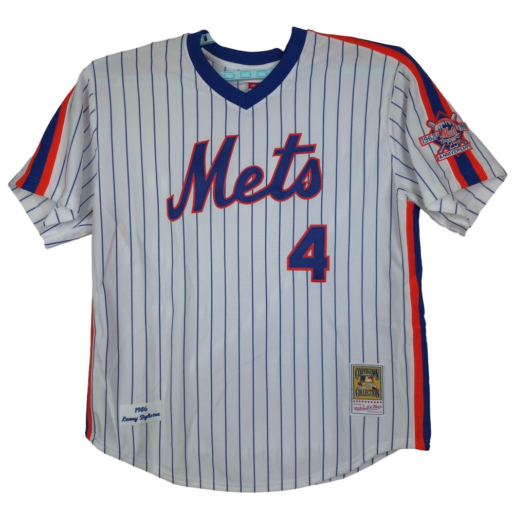Authentic Lenny Dykstra NY Mets Mitchell & Ness MLB XL XLarge Jersey White NWT